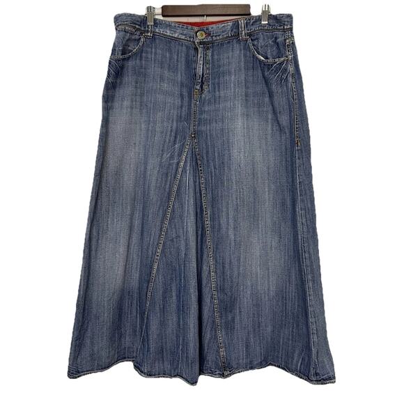 Tommy Hilfiger Dresses & Skirts - Vintage Y2K Tommy Hilfiger Women’sDenim Light Wash Maxi Long Skirt Sz 16 Western